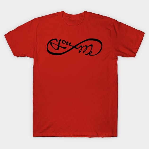 You and me infinity love T-Shirt by Cheesybee